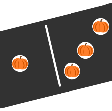 Pumpkin dominoes