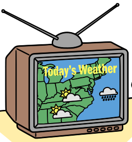 The weather presenter